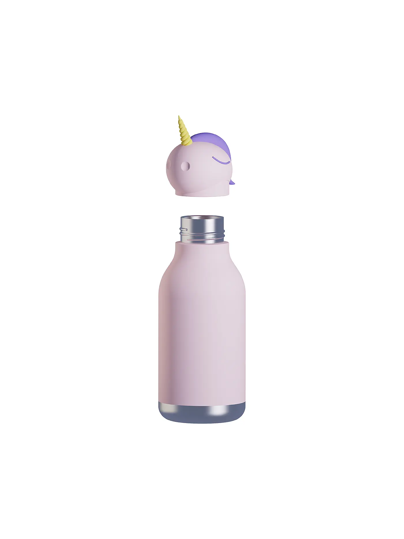 ASOBU | Isolierflasche 460ml KUH weiss / schwarz | rosa